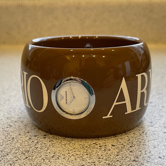 Emporio Armani SS Bangle Womens Wristwatch 24 MM - Picture 5 of 9